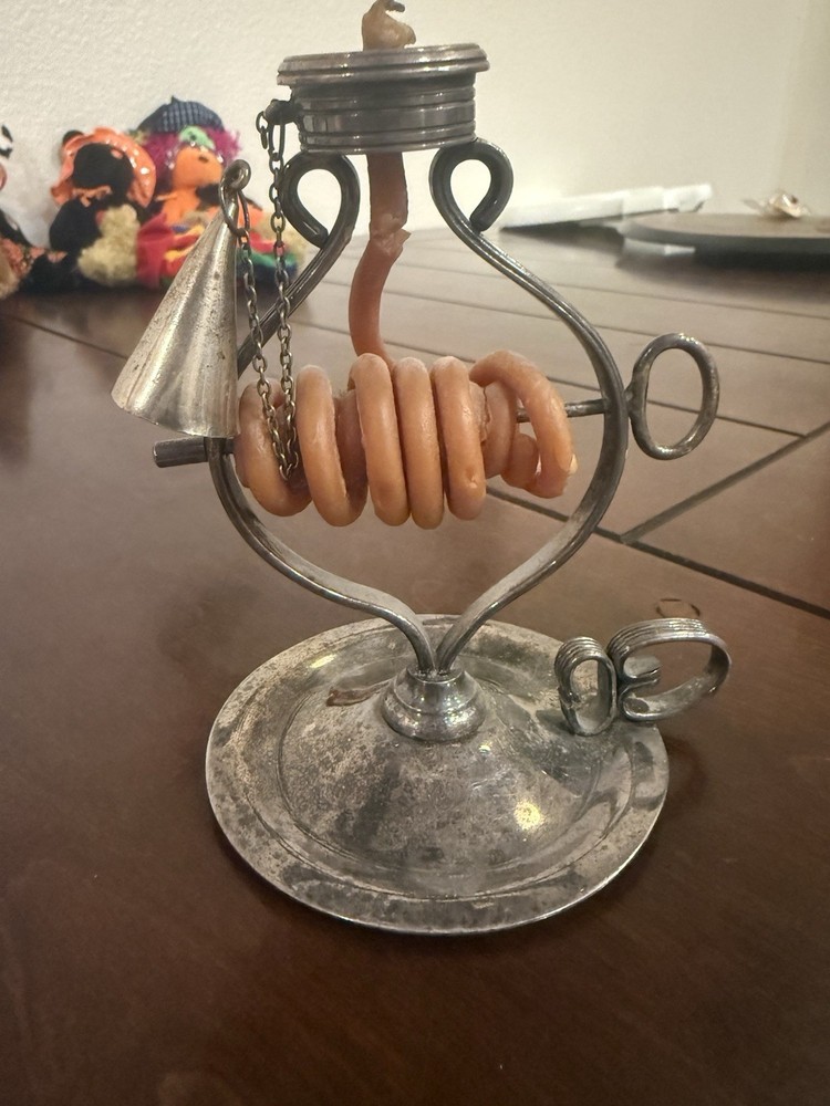 Antique Silver Plated Wax Jack