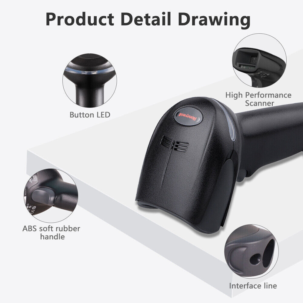 Honeywell Xenon 1900GSR Handheld 1D 2D Imaging Barcode Scanner Reader Wired USB