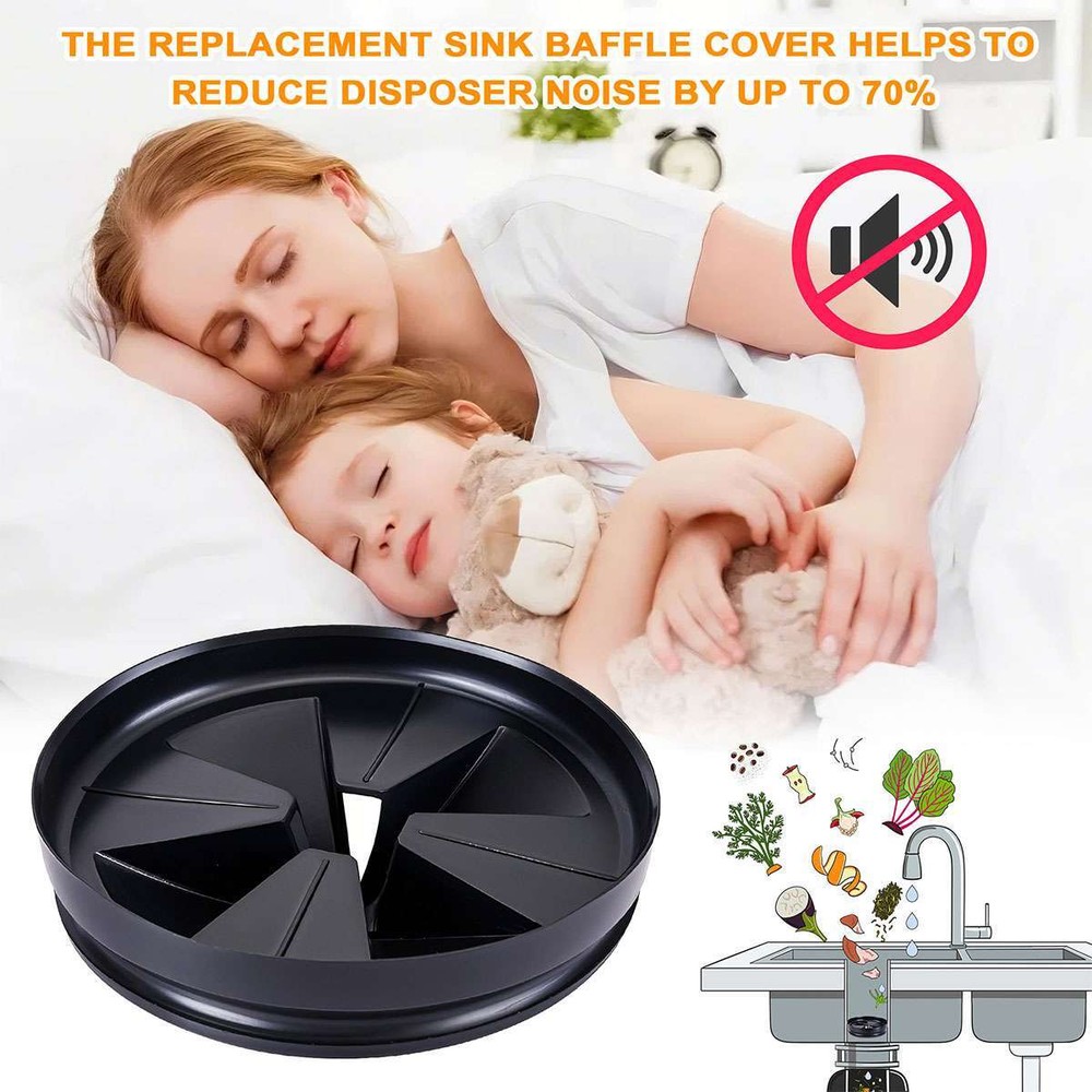 2PCS Sink Baffle QCB-AM, Replace for Evolution Series Garbage Disposal Splash