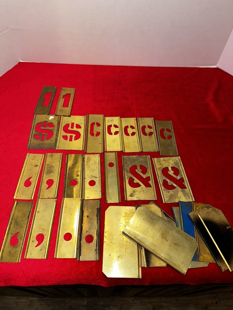 Vintage Reese’s Adjustable Brass Stencils
