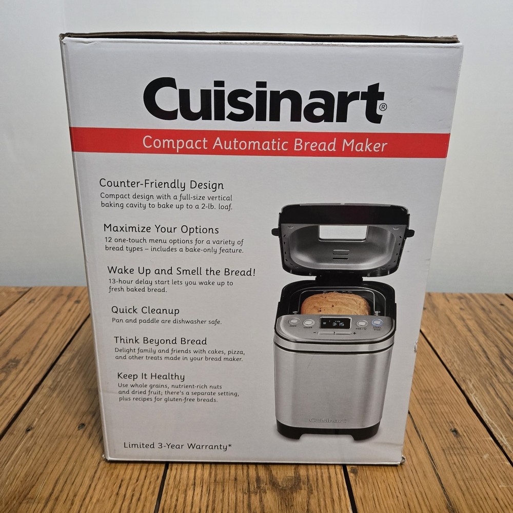Cuisinart Compact Automatic Bread Maker CBK-110P1 Open Box