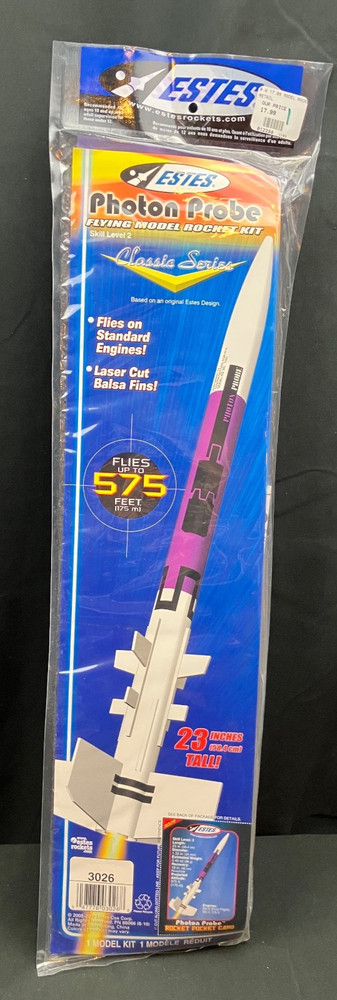 Estes Photon Probe Flying Model Rocket Kit #3026 - OOP - Sealed