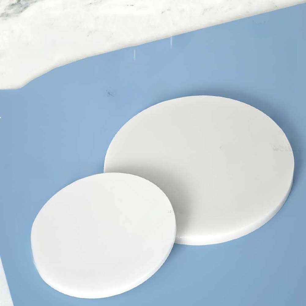 Circles Cut Disc Circles Round White PP Plastic Custom Sizes Available 20-350mm