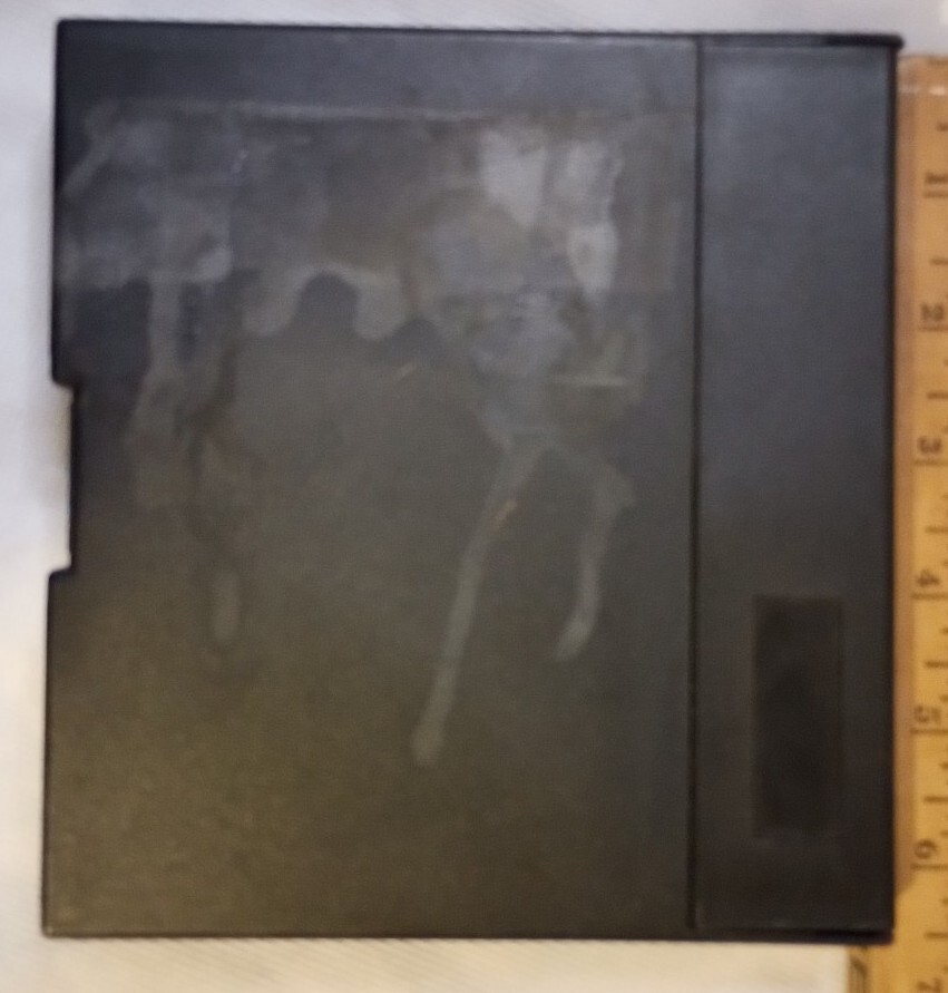 51/4  inch floppy disk storage  Container Stained