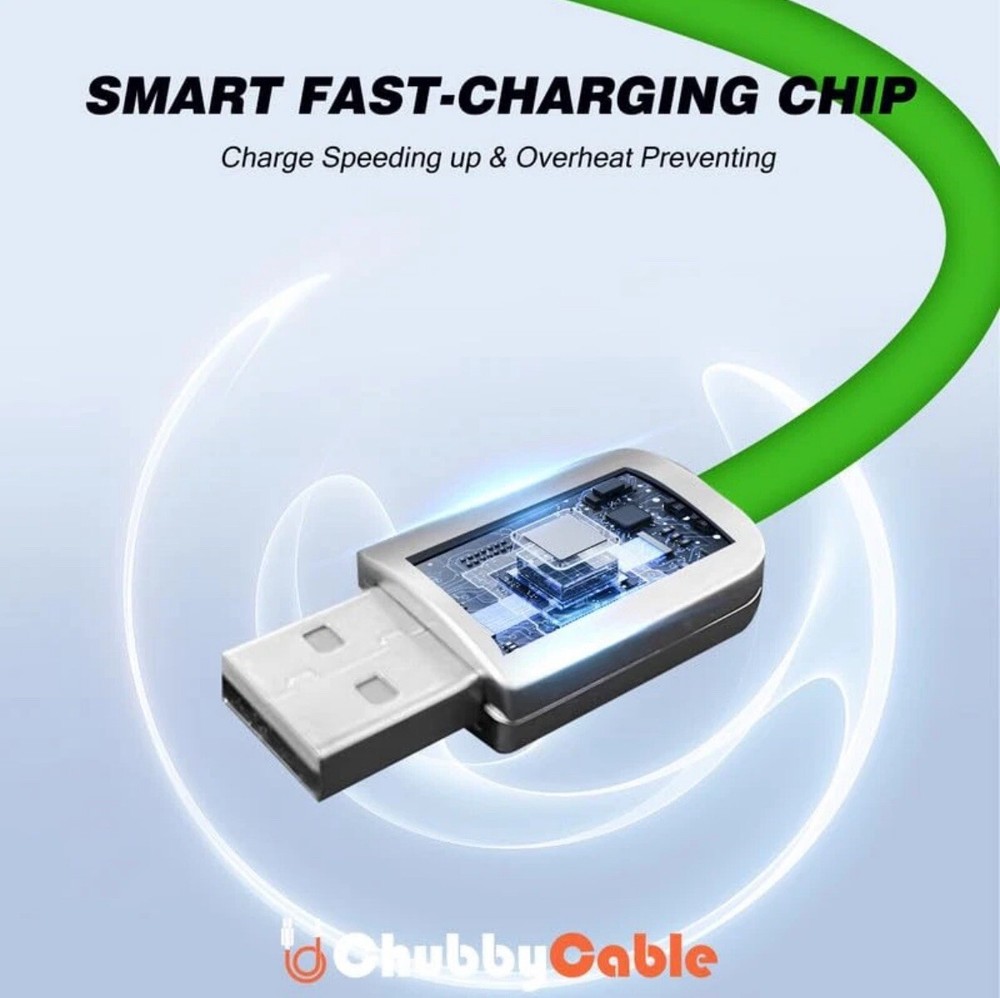 Chubby 2.0 Fast Charging Cable Durable Soft Silicone USB C Cable 240W 8.2ft