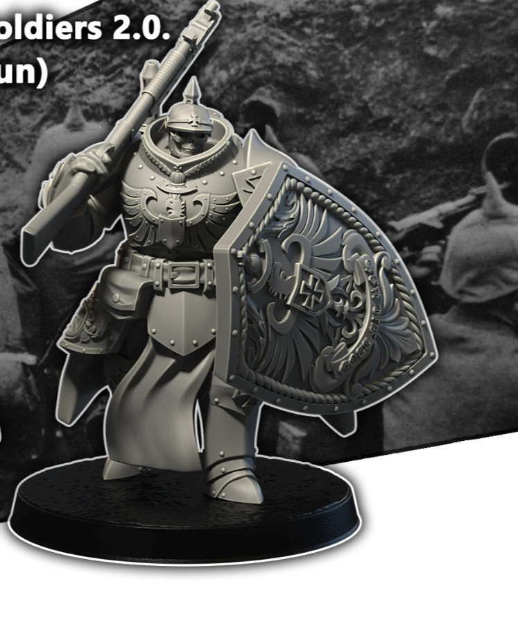Grimdark WW1 Trench Wars - Antioch - Custom Prussian Bundle (2 models)