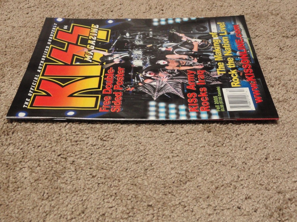 KISS Official Authorized Quarterly Magazine Issues 1 thru 5 with Posters HTF
