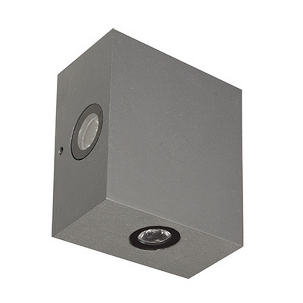 Clinton Outdoor Gray Modern Pocket Integrated LED Lantern