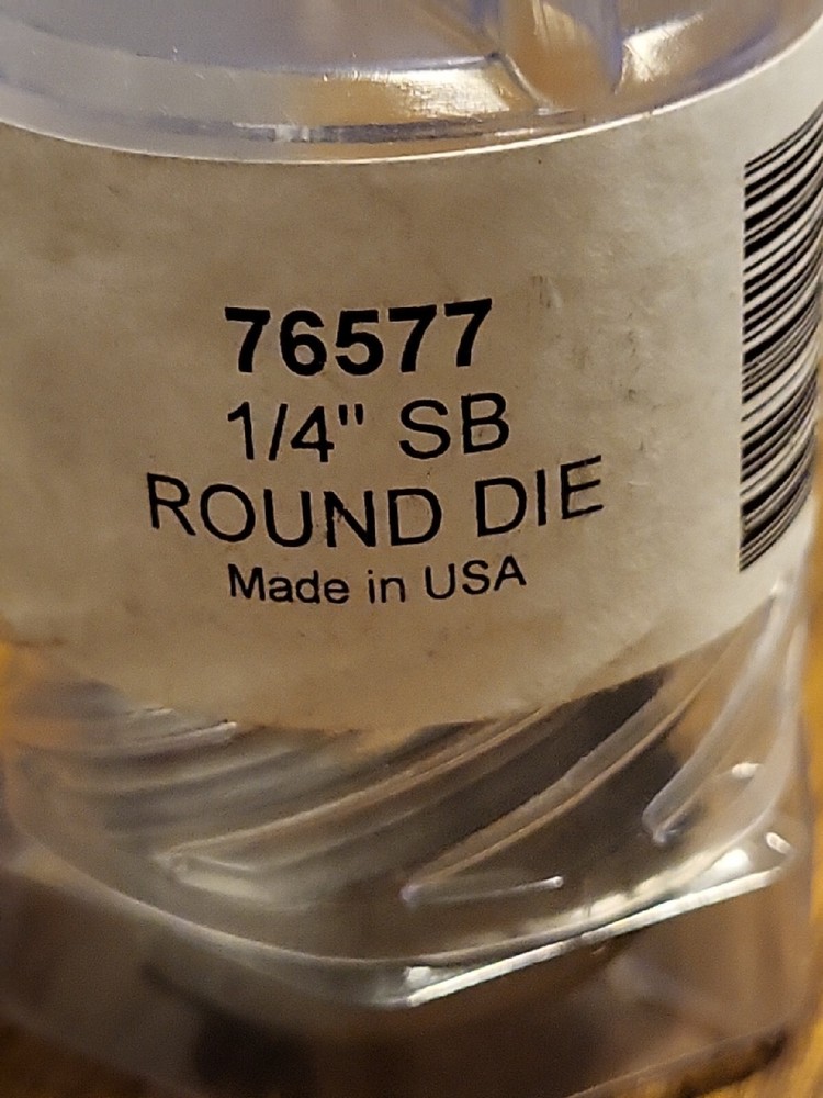 Hougen 76577 1/4" Round Die