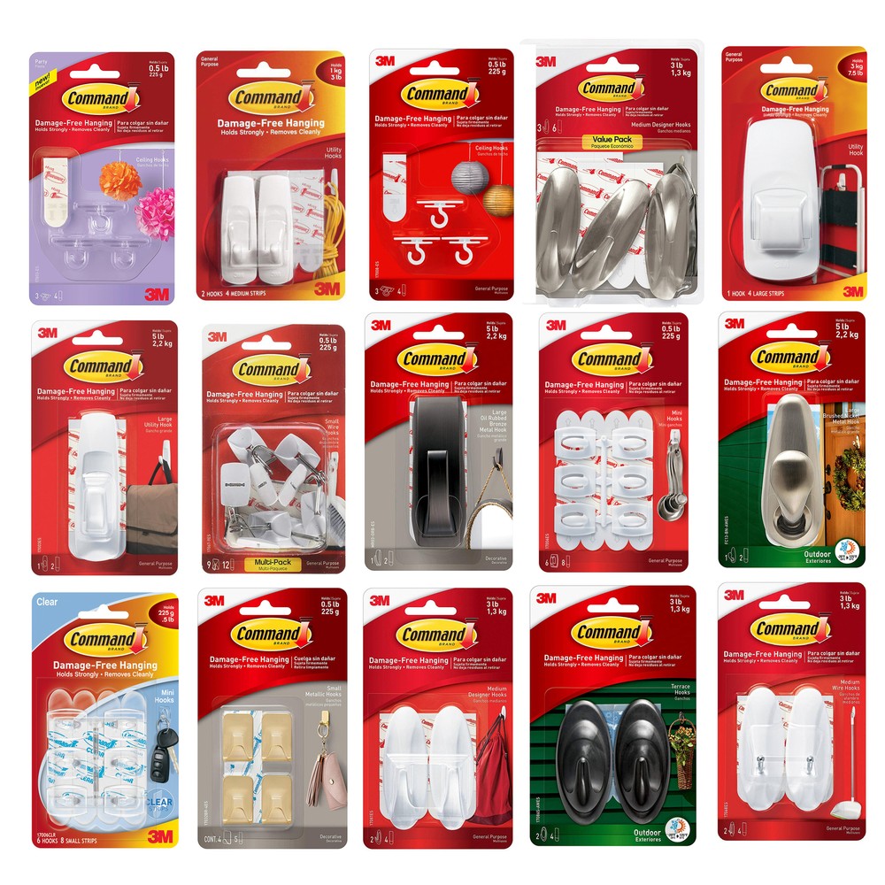 3M Command [Removable]: Mirror Organizer with 3 Key Hooks (Quartz)