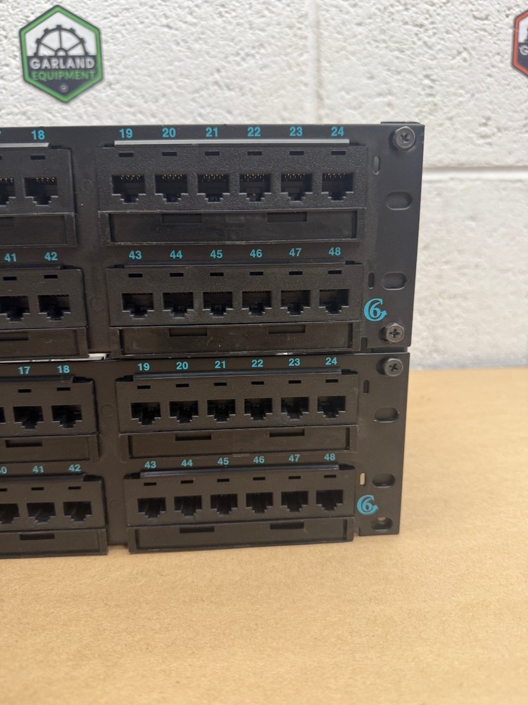 Ortronics OR-PHD66U48, 48 Port Patch Panel, Six 16-Port Modules
