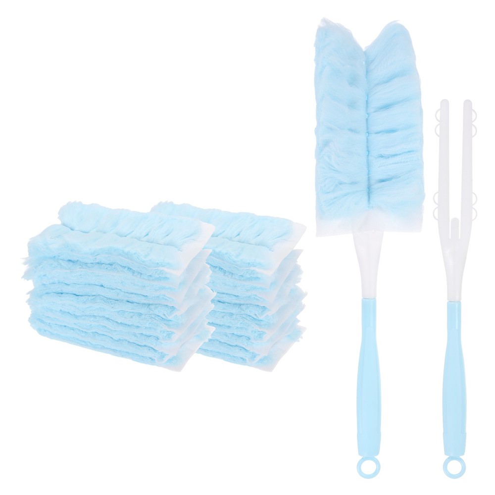 2 Count Blue Handle Refill, with 20 Blue Dusters