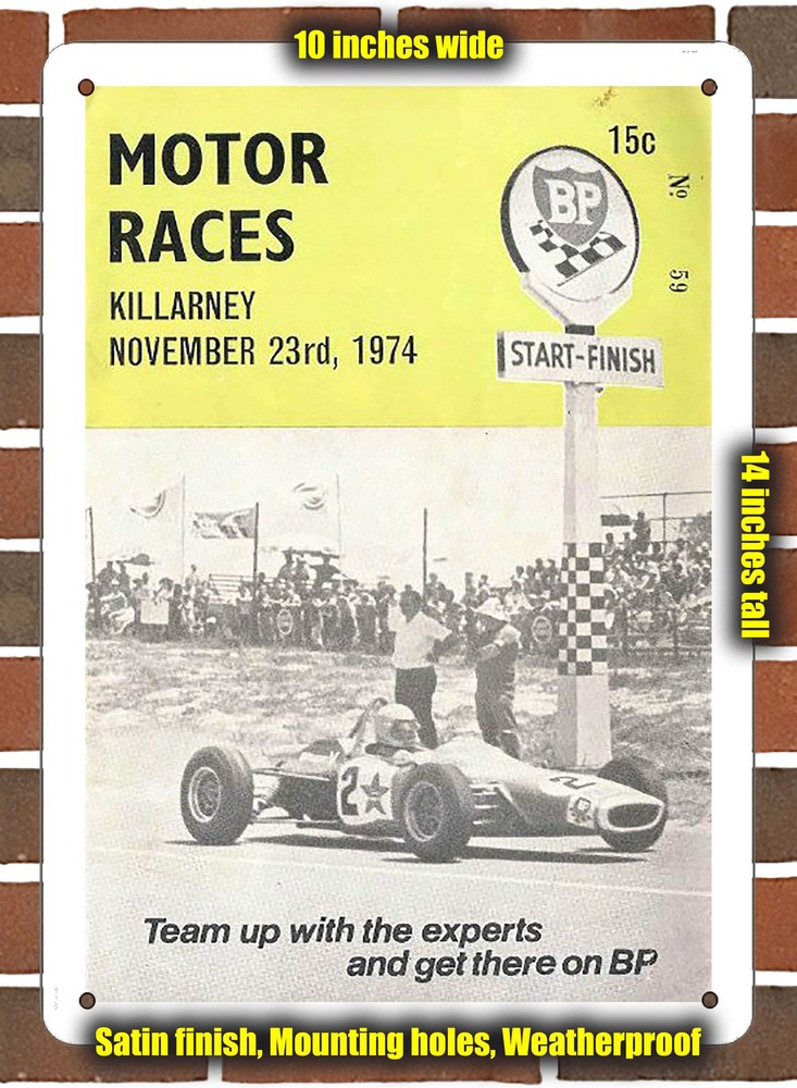 Metal Sign - 1974 Killarney Racing Program - 10x14 inches