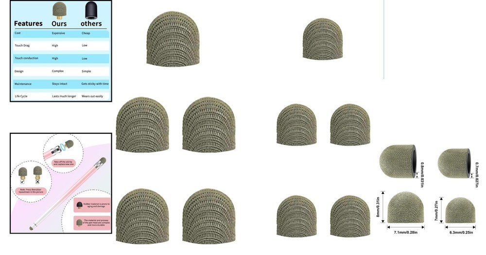 10 Exceptional Fiber Mesh Stylus Replacement Tips for Seamless Touchscreen Use