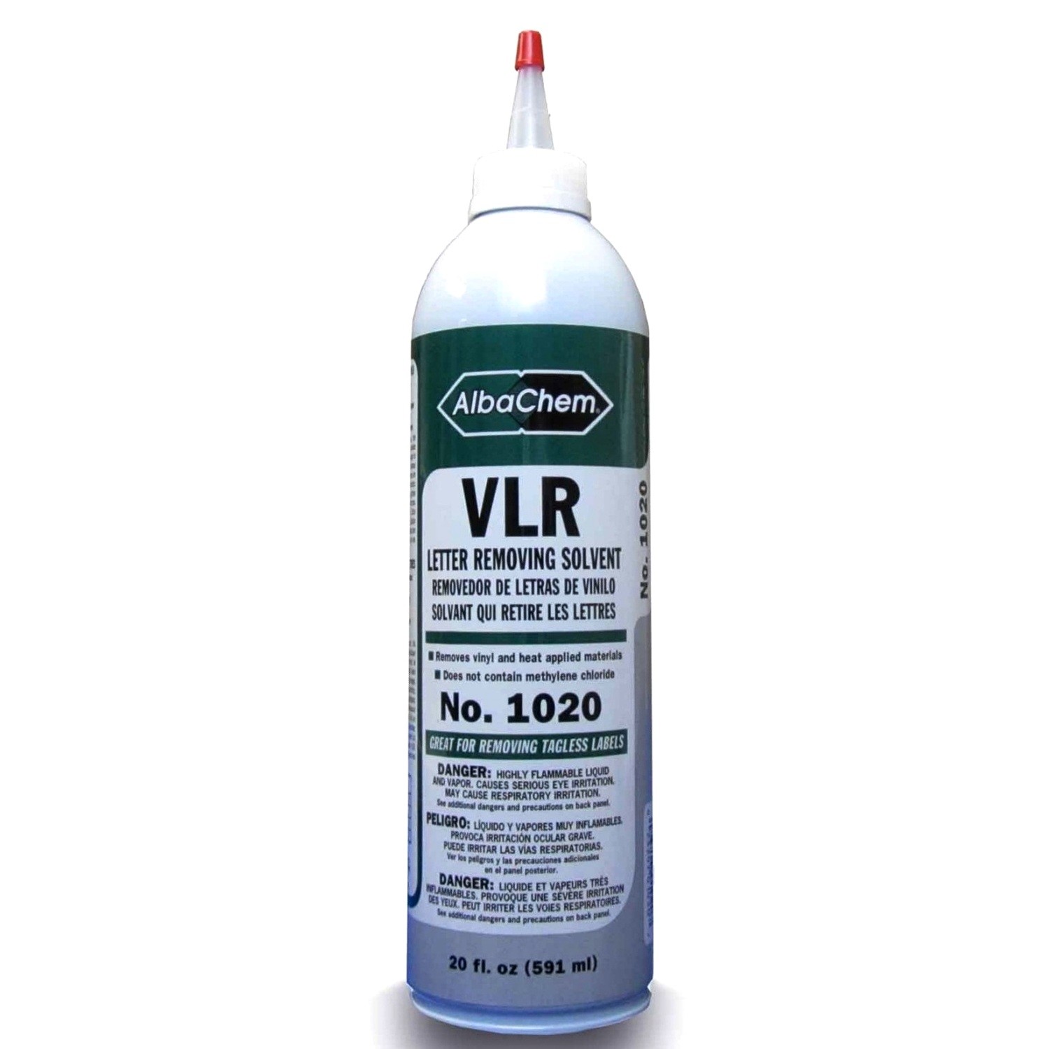 AlbaChem VLR Vinyl Letter Removing Solvent 20 Fl Oz 1020