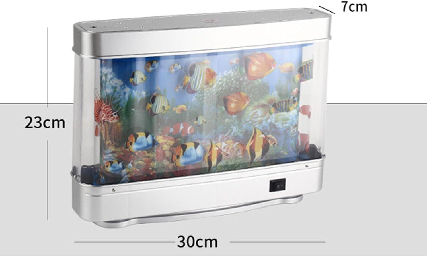 Mini Fake Fish Tank Artificial Tropical Moving Fish Night Light Fish Lamp