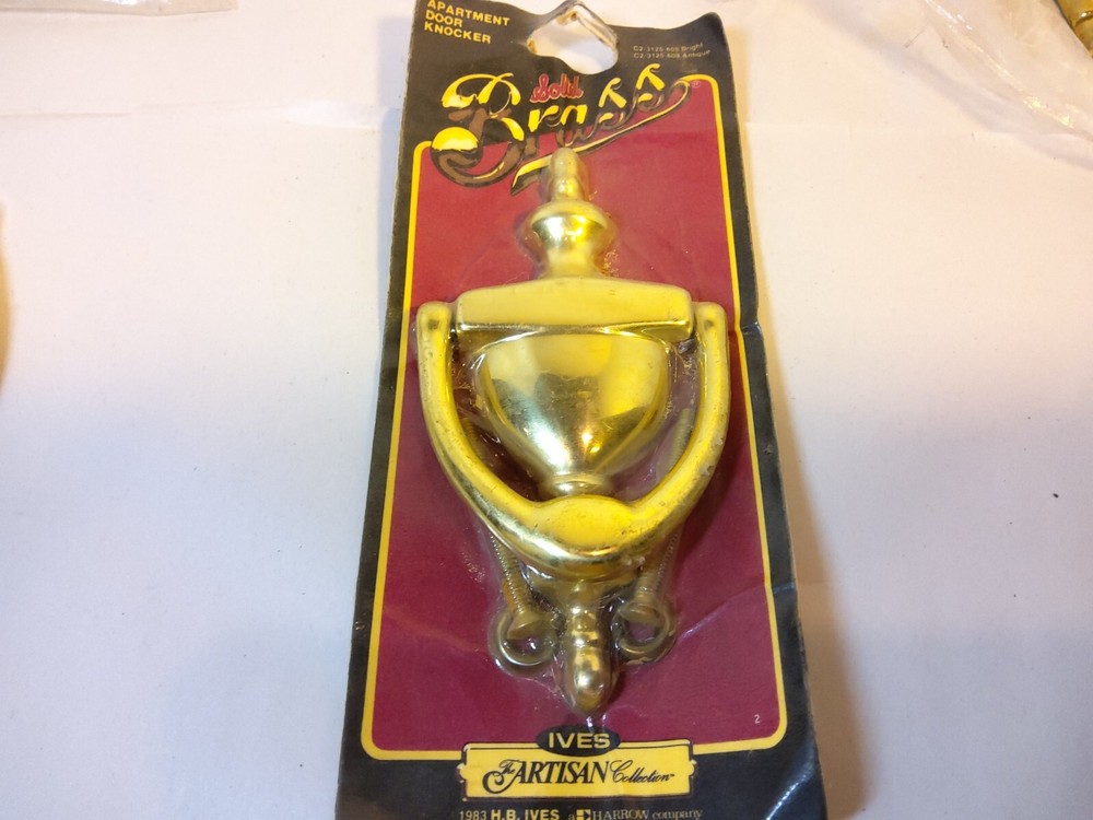 4 solid brass door knockers NEW