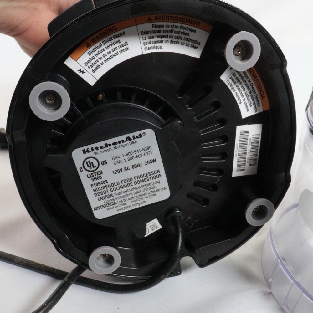 Kitchen Aid 9 Cup Household Food Processor Black E105402 - TESTED EUC