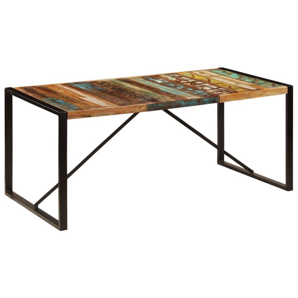 Dining Table Kitchen Table Dining Room Dinner Table Solid Reclaimed Wood vidaXL