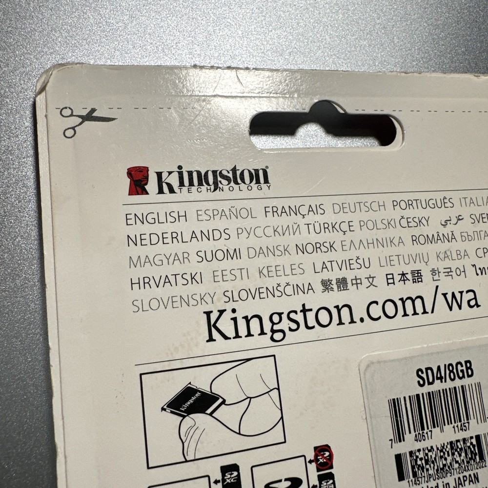 Kingston 8GB SDHC MEMORY CARD Class 4
