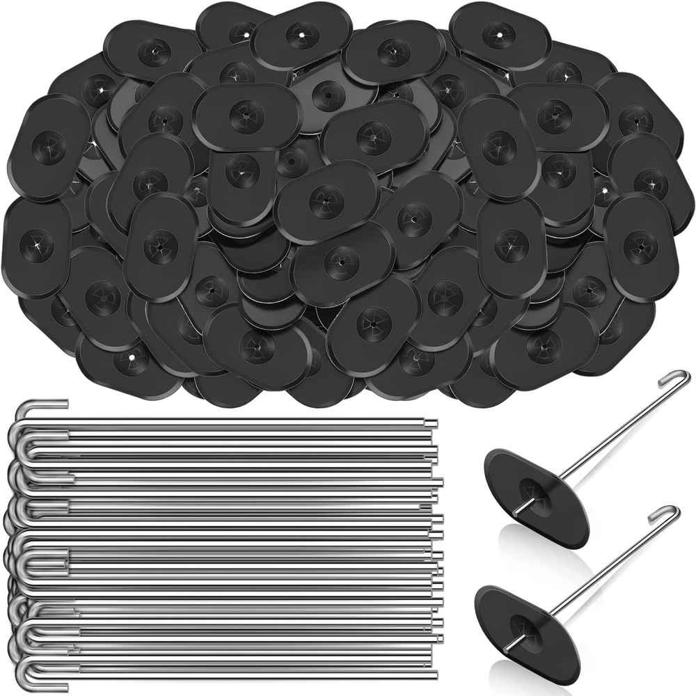 Solar Panel Bird Guard Fastener Clips Kit for One Size, silver