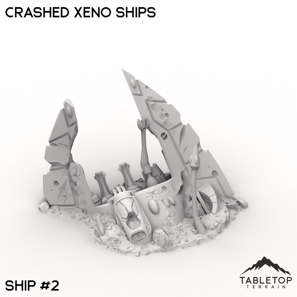 Crashed Xeno Ships - Space Elves Grimdark Wargaming