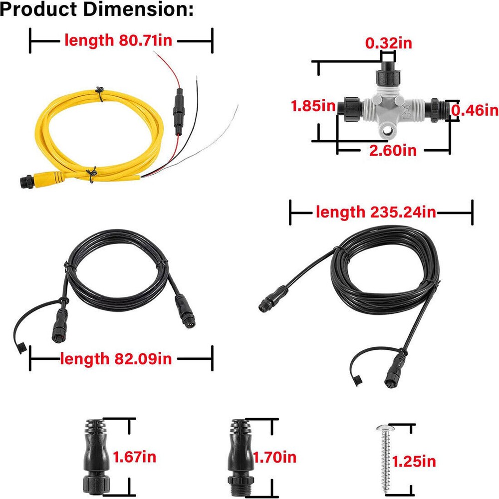 NMEA 2000 Starter Kit Network Cable 010-11442-00 (Drop/Power/Backbone/Connector)