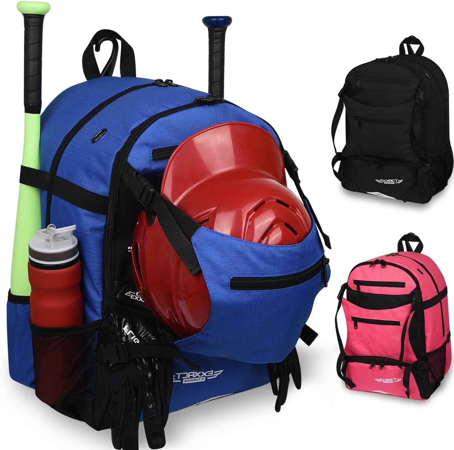 Exxact Sports Baseball Bag with Helmet Holder for Adults, Softball Backpack