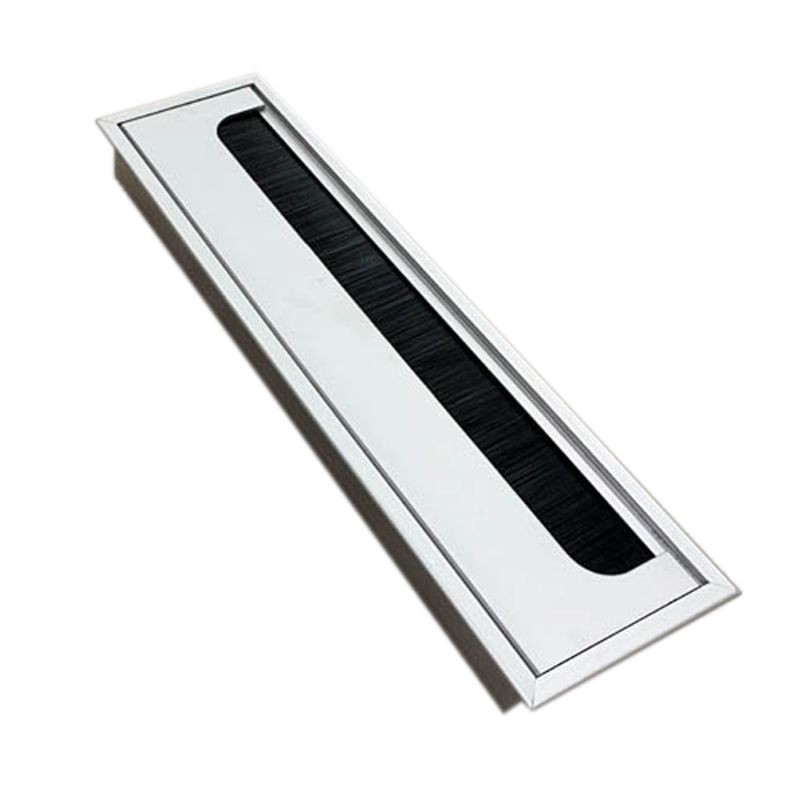 Aluminium Square Rectangle Desk Computer Wire Cable Outlet Insert Hole Cover