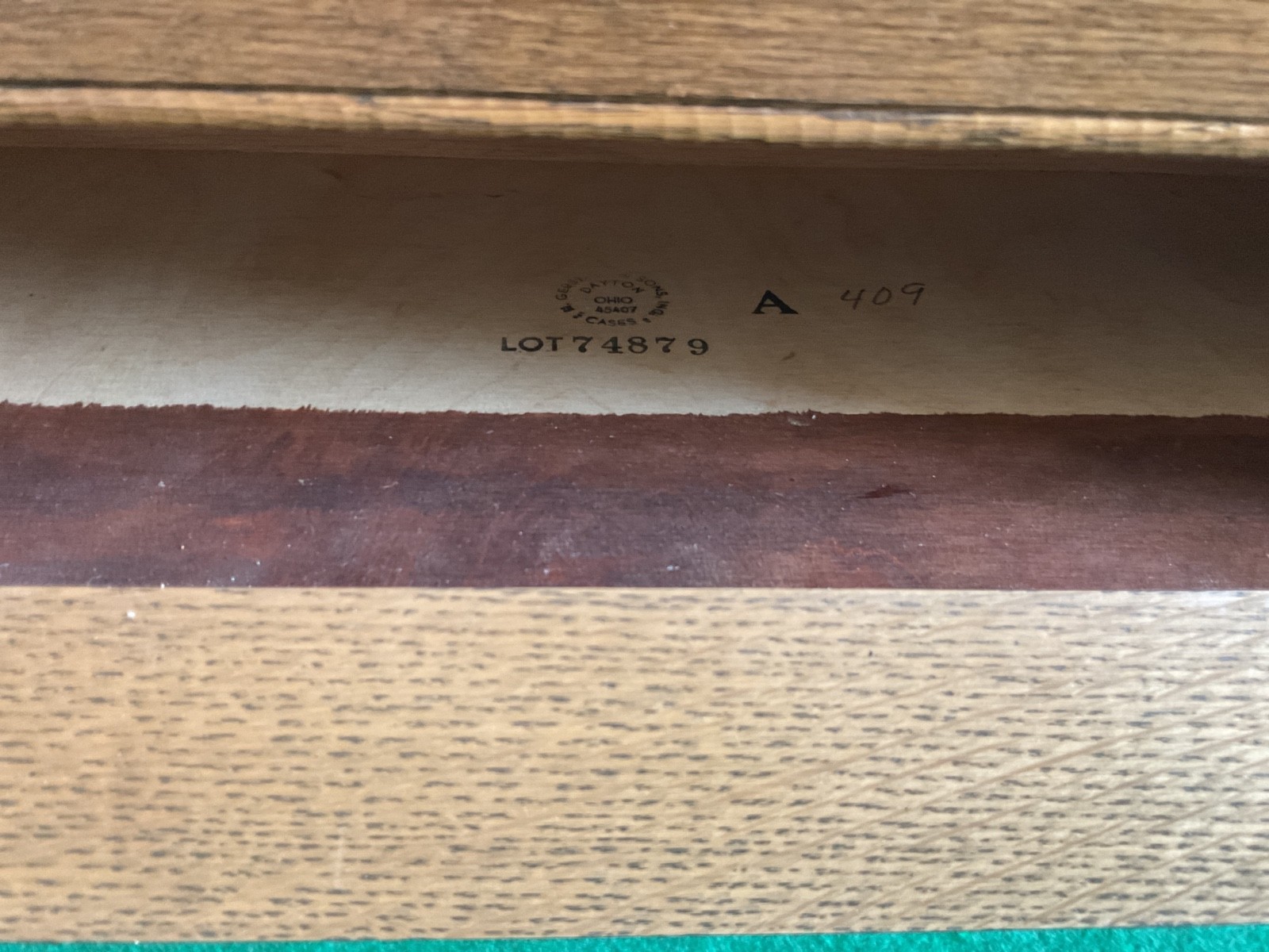 1979 GERSTNER & SONS MODEL 052 JOURNEYMAN MACHINISTS 11-DRAWER WOOD TOOL BOX