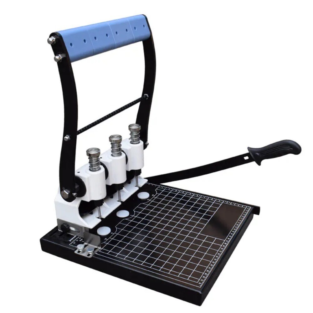 Manual Fast and Efficient Hole Punching Machine Wire Binding Machine Office.