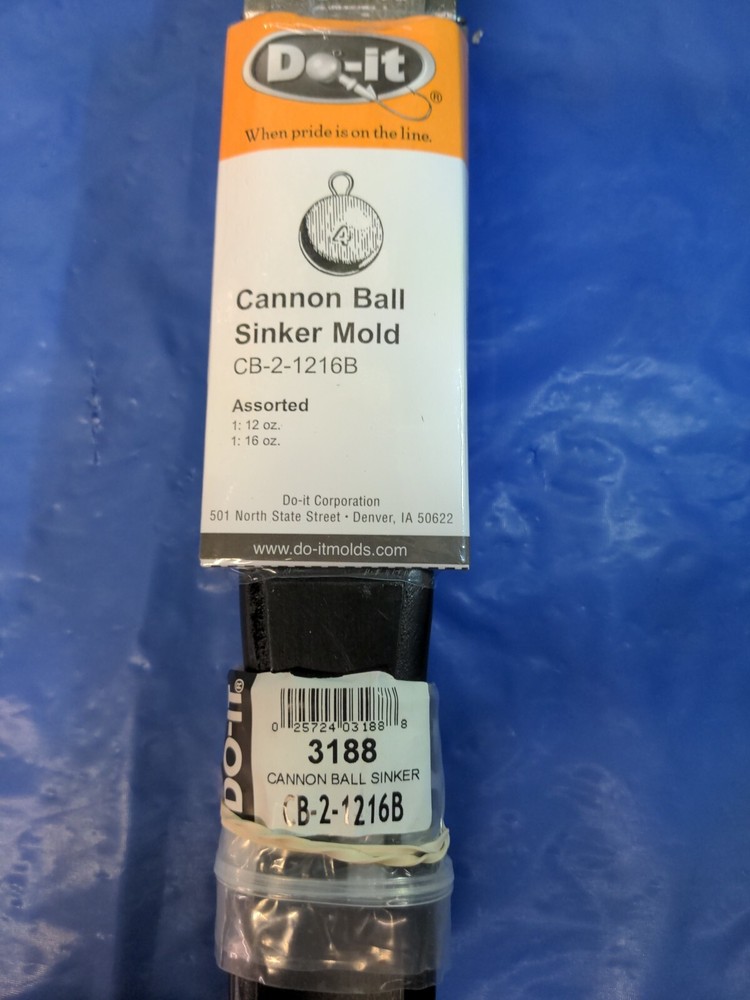 3188-Cannon Ball Sinker Mold -CB-2-1216B
