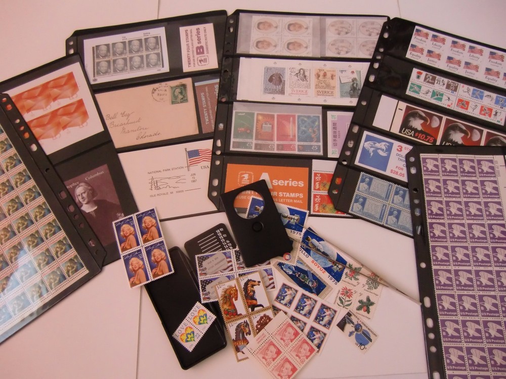 50 ANCHOR Stock Pages/ Sheets 4S (4-Rows) Sheets- (Black sheets)-Double sided.