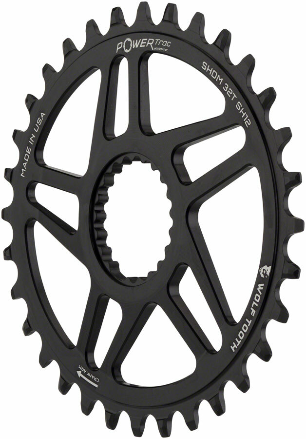 Wolf Tooth Elliptical Direct Mount Chainring 32t Shimano Boost 3mm Offset