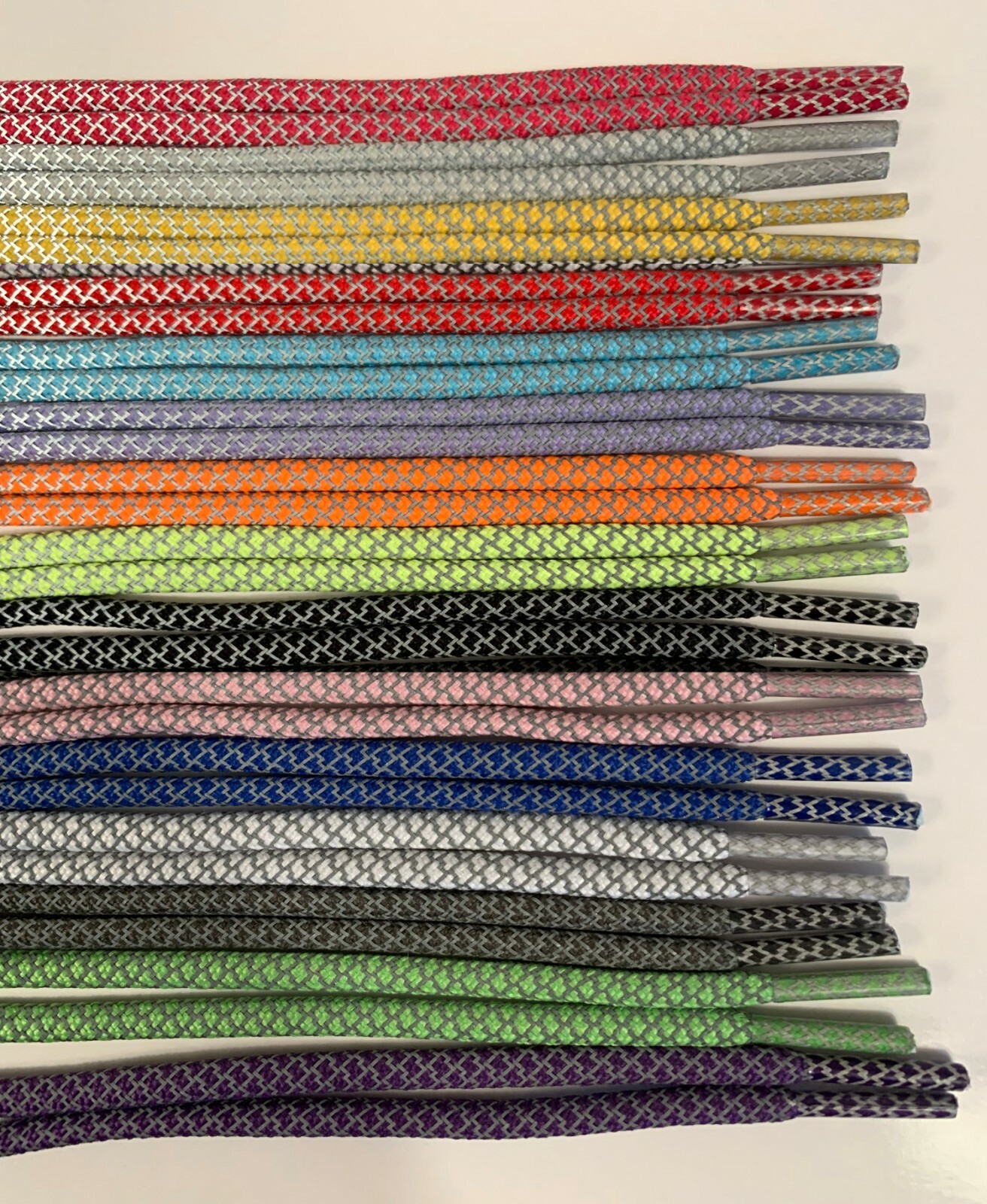 Flat or Round Reflective Sneaker Shoelaces 27 36 45 54 63 72 shoe lace strings