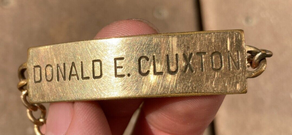 WW2 USAAF US Army Air Force ID Identification Bracelet Lt. Colonel