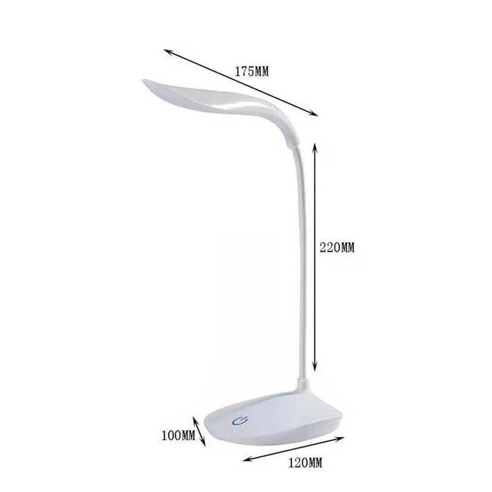 LED Desk Light Dimmable Bedside Reading Night Lamp USB Rechargeable Touch Sensor