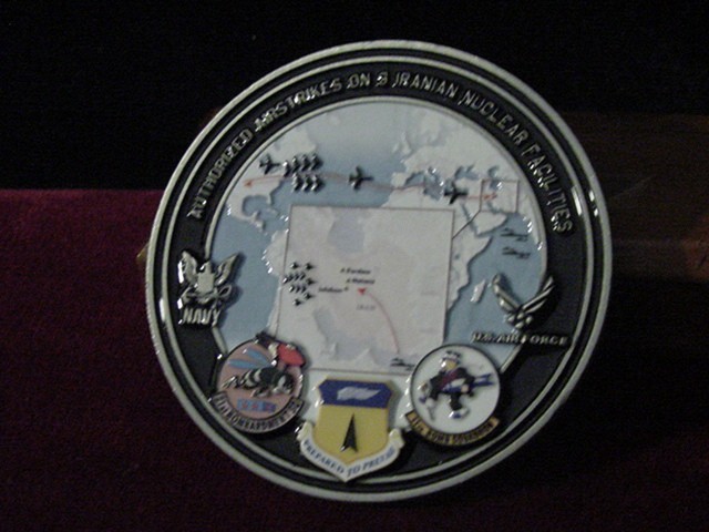 Official President Trump Challenge coin-Operation Midnight Hammer-Free Shipping