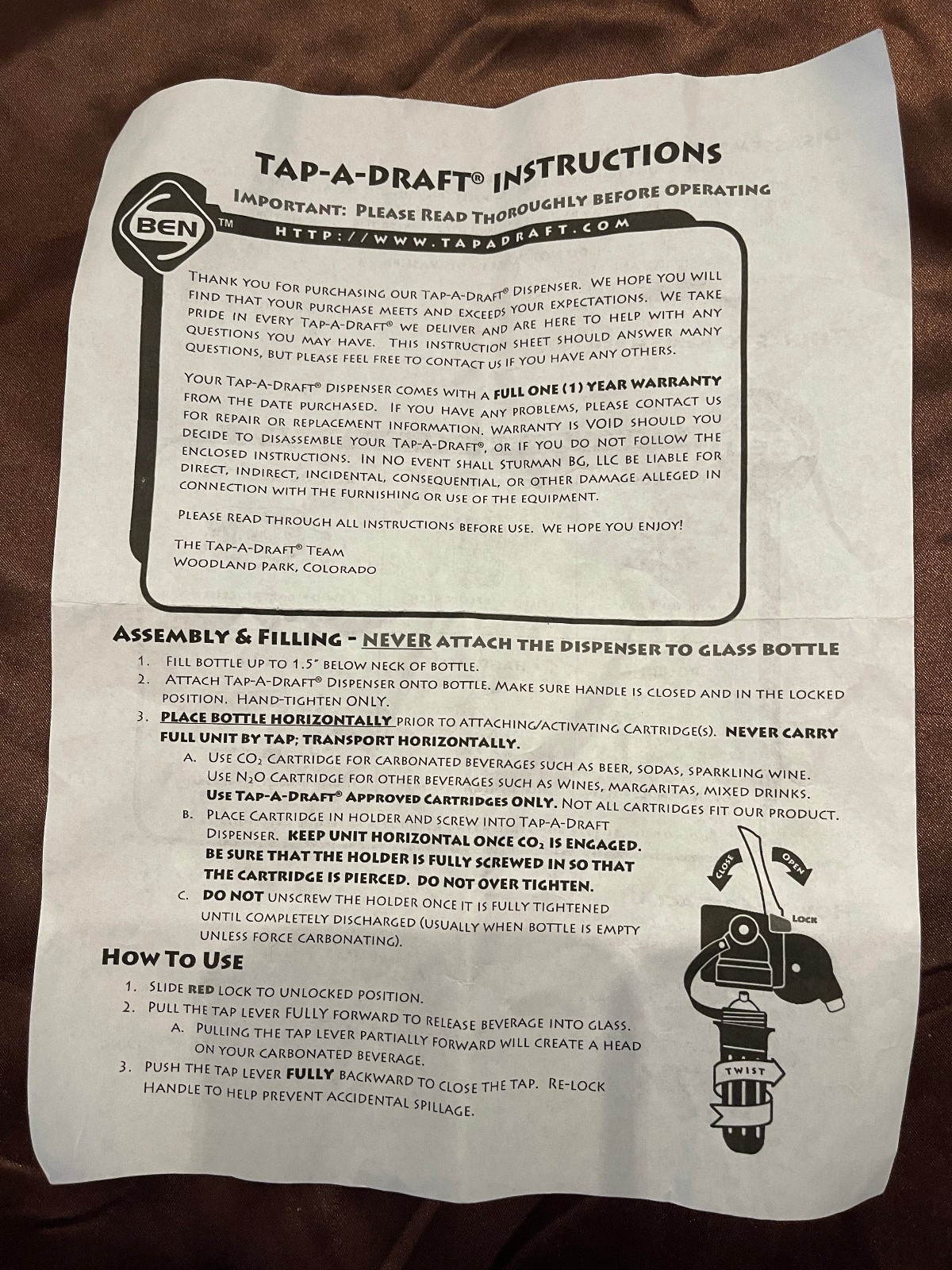 Tap-a-Draft Beer Dispenser System