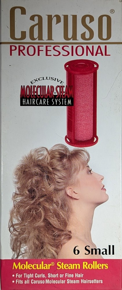 Caruso Professional Molecular Steam Rollers with Shields, Small (6-Count)