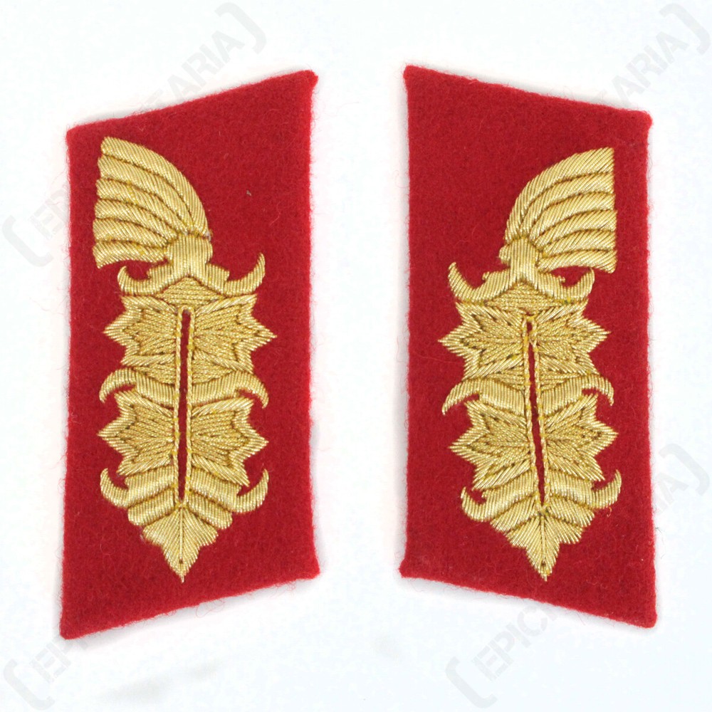 WW2 German Army Heer General Collar Tabs Pair - Reproduction