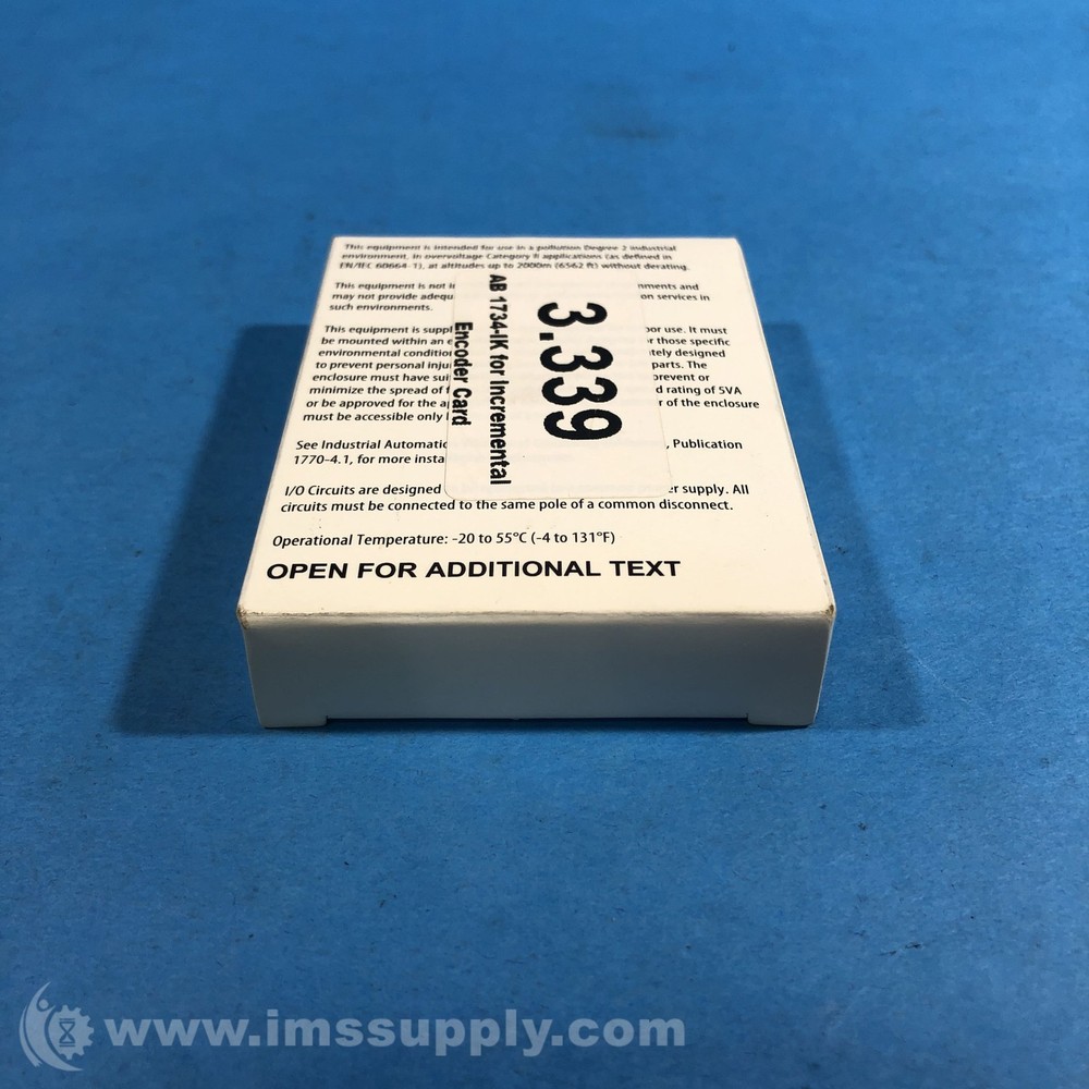 Allen Bradley 1734-IK Series C Incremental Encoder Module FNFP