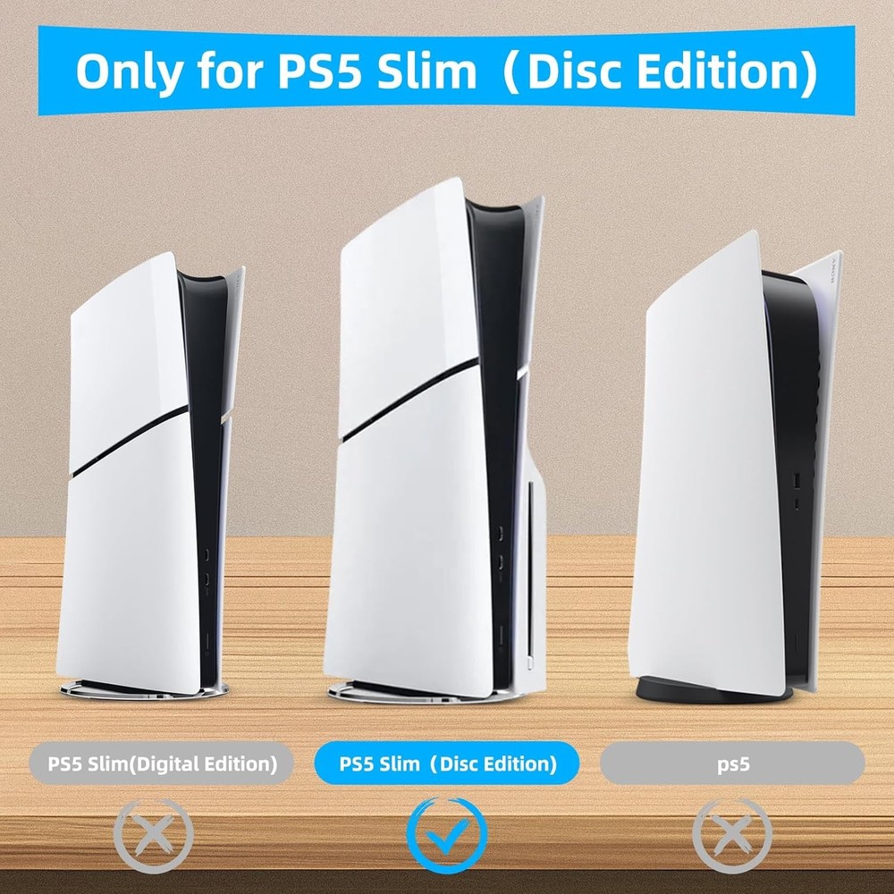 2/4x Horizontal Stand for PS5 Slim Console Replacement Feet Bracket Holder Base