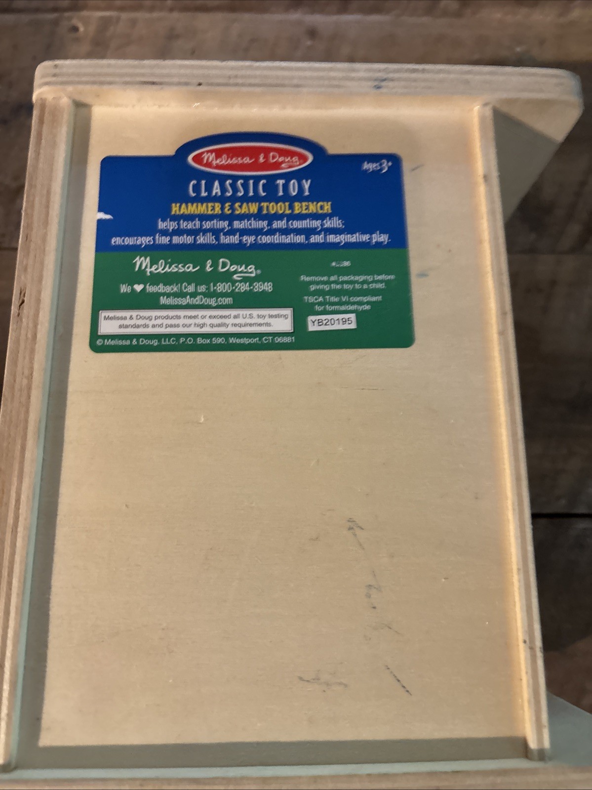 Melissa and Doug classic toy hammer & saw tool bench