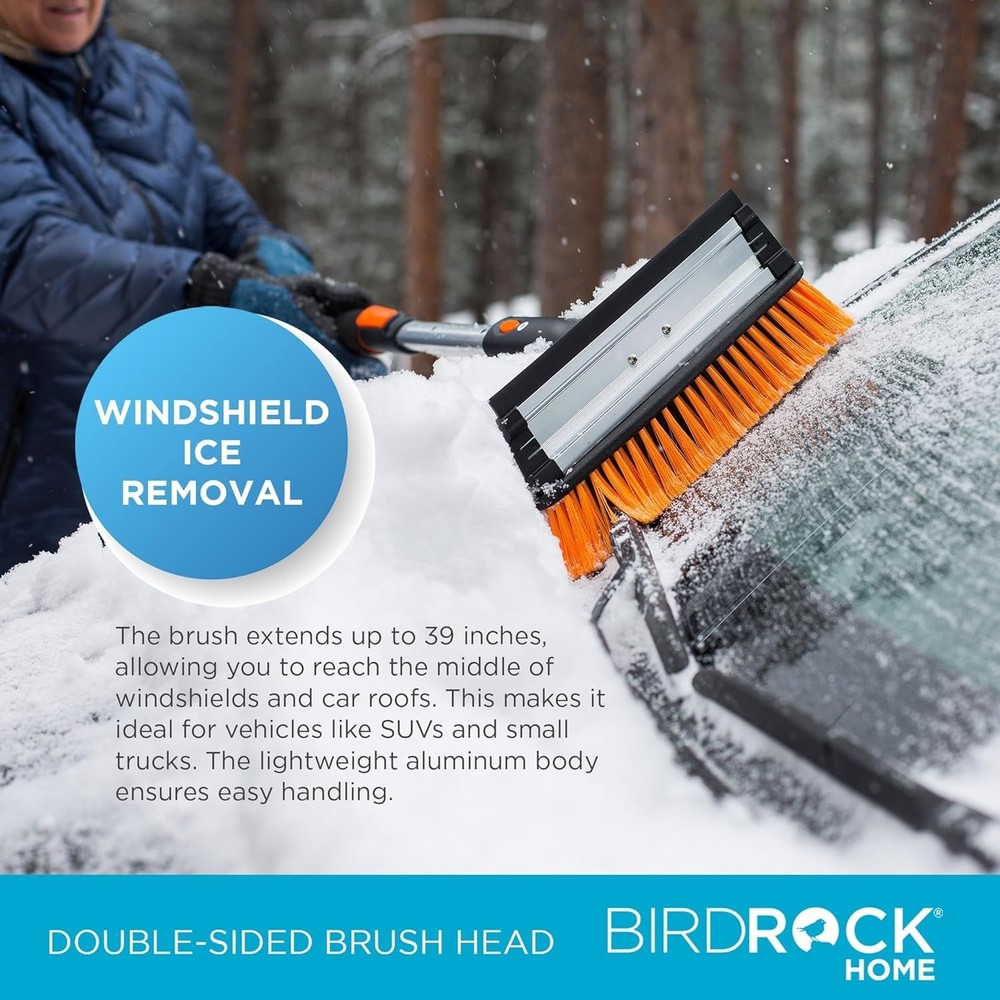 Winter Car Care Kit: Extendable Snow Brush & Ice Scraper