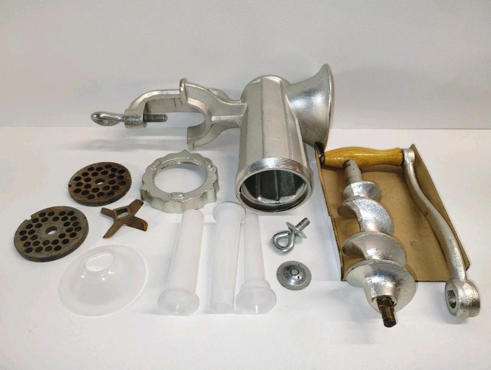 Deluxe Meat Grinder #10, DAC Technologies, Cast Iron, Great Shape.