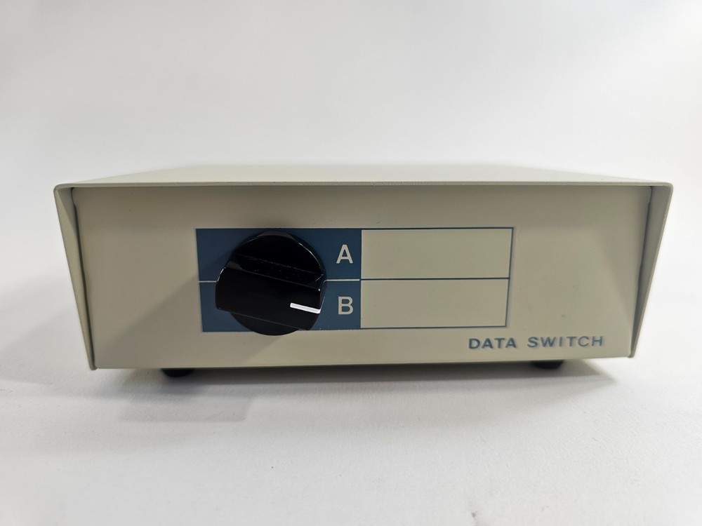 Manual  DB-25 A/B Data Switch Box - Parallel Port Selector - Power-Free - Tested