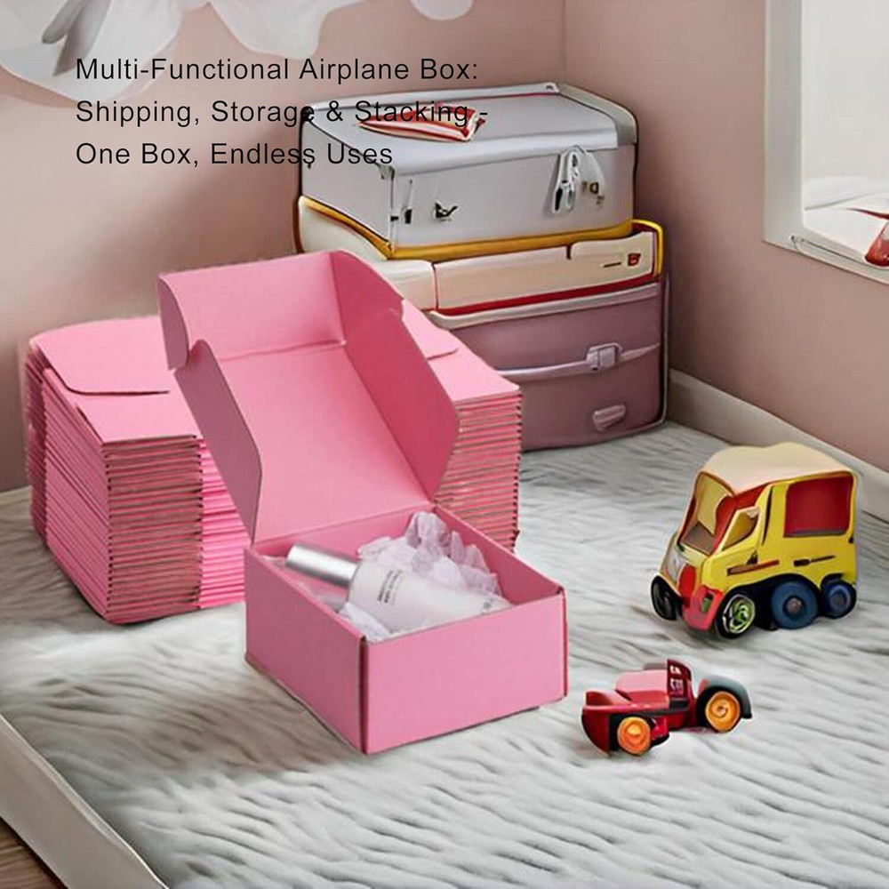 25 Pack Pink Shipping Boxes Cardboard Mailer Boxes for Packaging Gift Boxes