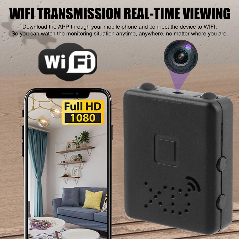 Wireless Camera Wifi IP Home Security 1080P HD Night Vision Small Camera Motion