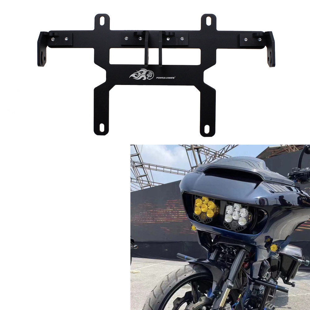 LED Outer Headlight Mounting Bracket for Harley Road Glide BAJA LP6 Lighting